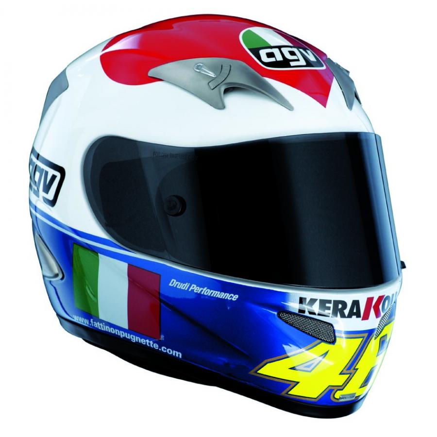 Nuevo casco AGV Ti-Tech Cuore edición limitada, dedicada a los tifosi de Rossi