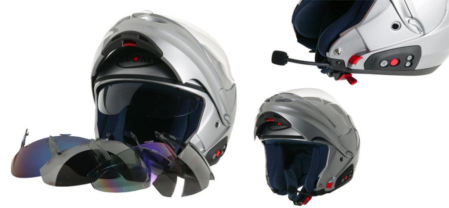 ▷▷ D2O, el nuevo casco abatible de Suomy con radio FM y Bluetooth integrado