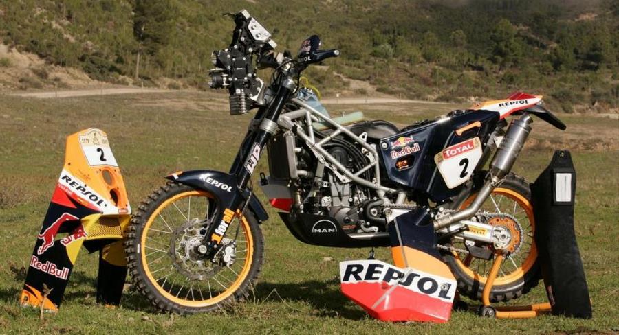 La KTM 690 Rally, al desnudo