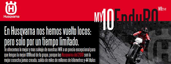 Hazte con una Husqvarna WR250 o WR300 a un precio inmejorable