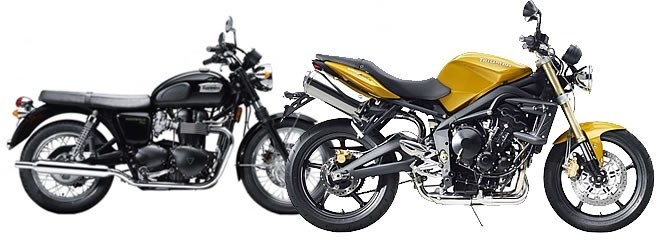 Nuevos colores para la Triumph Street Triple y Bonneville T100