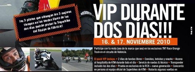 Apúntate al fin de fiesta de los TNT de KTM en Valencia