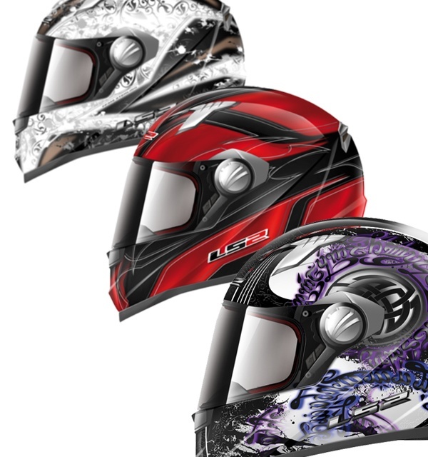 Nuevas decoraciones para el casco integral de LS2