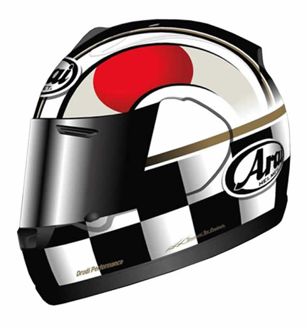 Quantum ‘Flag Japan’, el casco solidario de Arai para la causa nipona