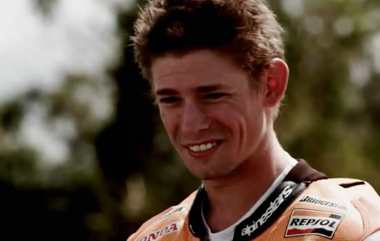 Stoner rodando con una Honda CBR 1000 RR Fireblade