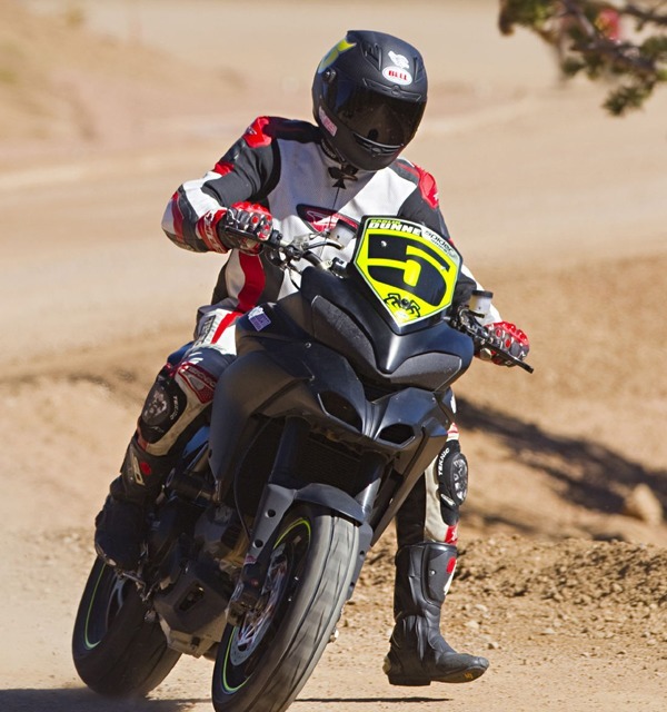 Victoria de récord para la Ducati Multistrada en el Pikes Peak