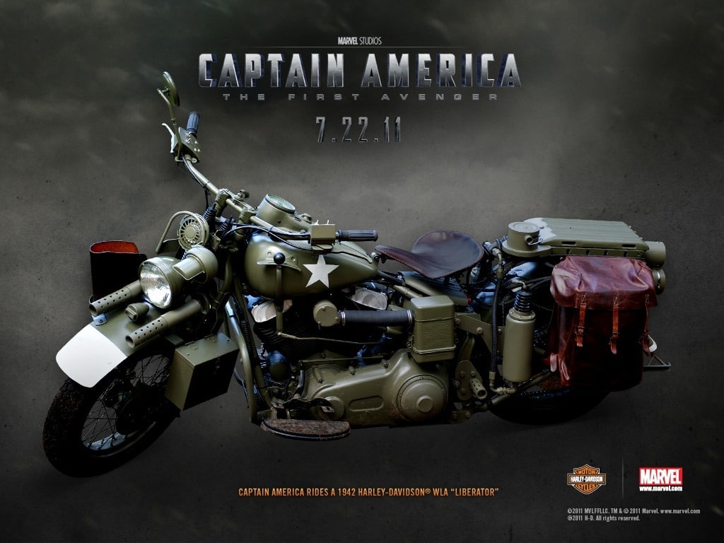 La Harley-Davidson «Liberator» del Capitán América en acción