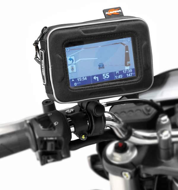 Visibilidad perfecta y máxima sujeción con la funda para GPS de Kappa