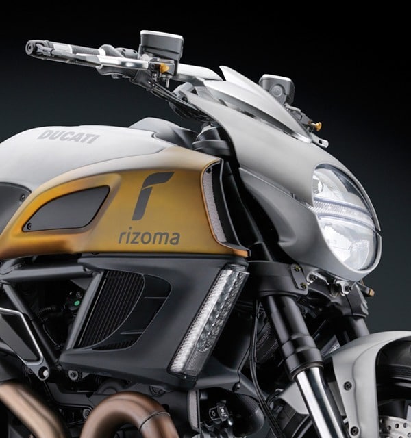 Rizoma también se atreve con la Ducati Diavel