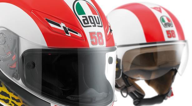 AGV presenta sus dos cascos homenaje a Marco Simoncelli